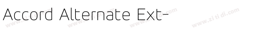 Accord Alternate Ext字体转换